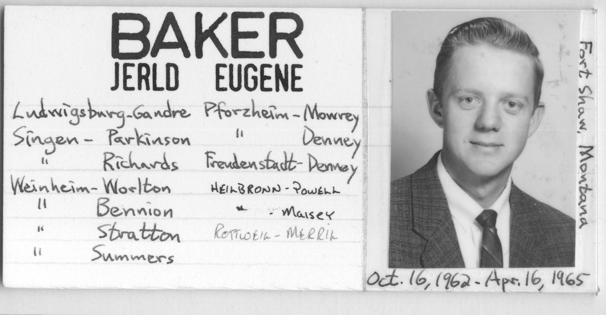 Baker, Jerld Eugene